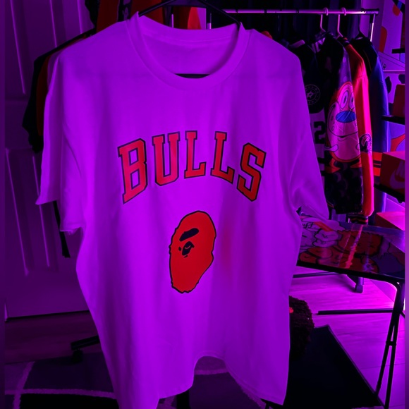 Custom bulls aape shirt - Picture 2 of 4